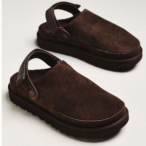 NWT UGG Australia Goldenstar Clogs Boots Dusted Cocoa Brown